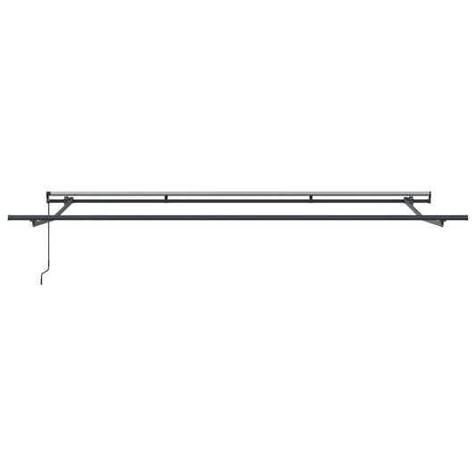 Uttrekkbar markise Beige 500 × 350 cm Polyester og aluminium