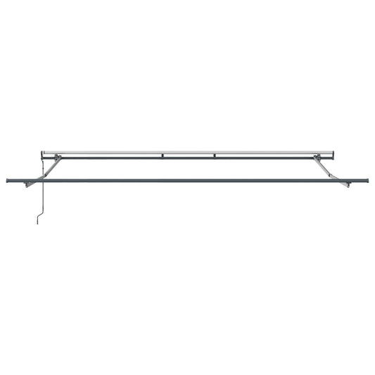 Uttrekkbar markise Beige 500 × 350 cm Stoff og Aluminium