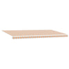 Innvendbar Markise Flerfarget 600 × 300 cm Stoff og Metall