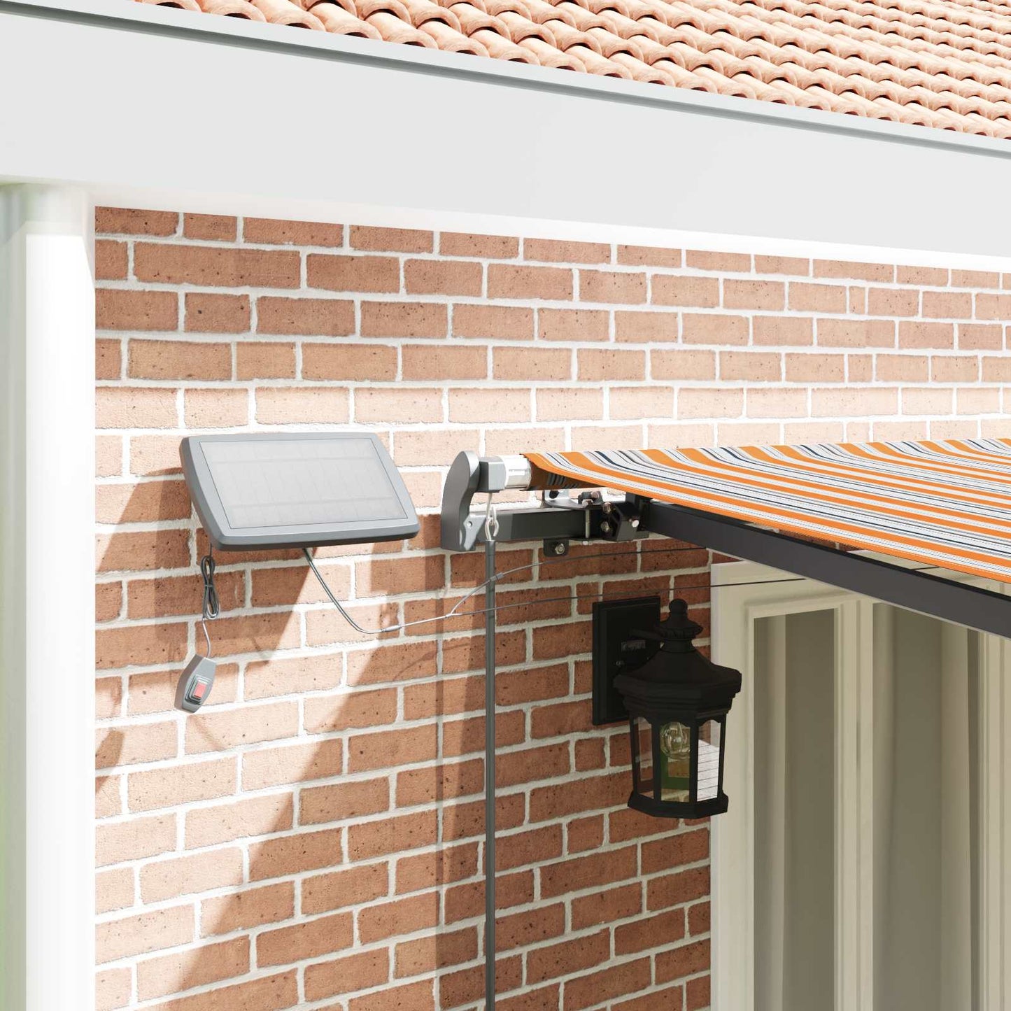 Innvendbar Markise Flerfarget 600 × 300 cm stoff