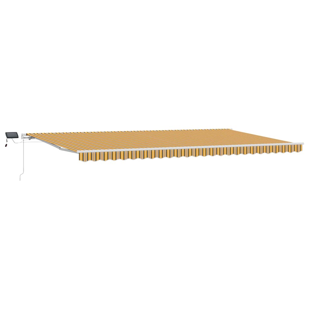 Innvendbar Markise Flerfarget 600 × 300 cm Stoff og stål