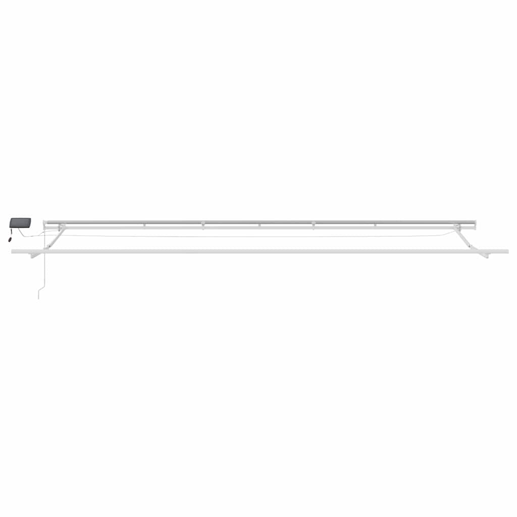 Innvendbar Markise Flerfarget 600 × 300 cm Stoff og stål