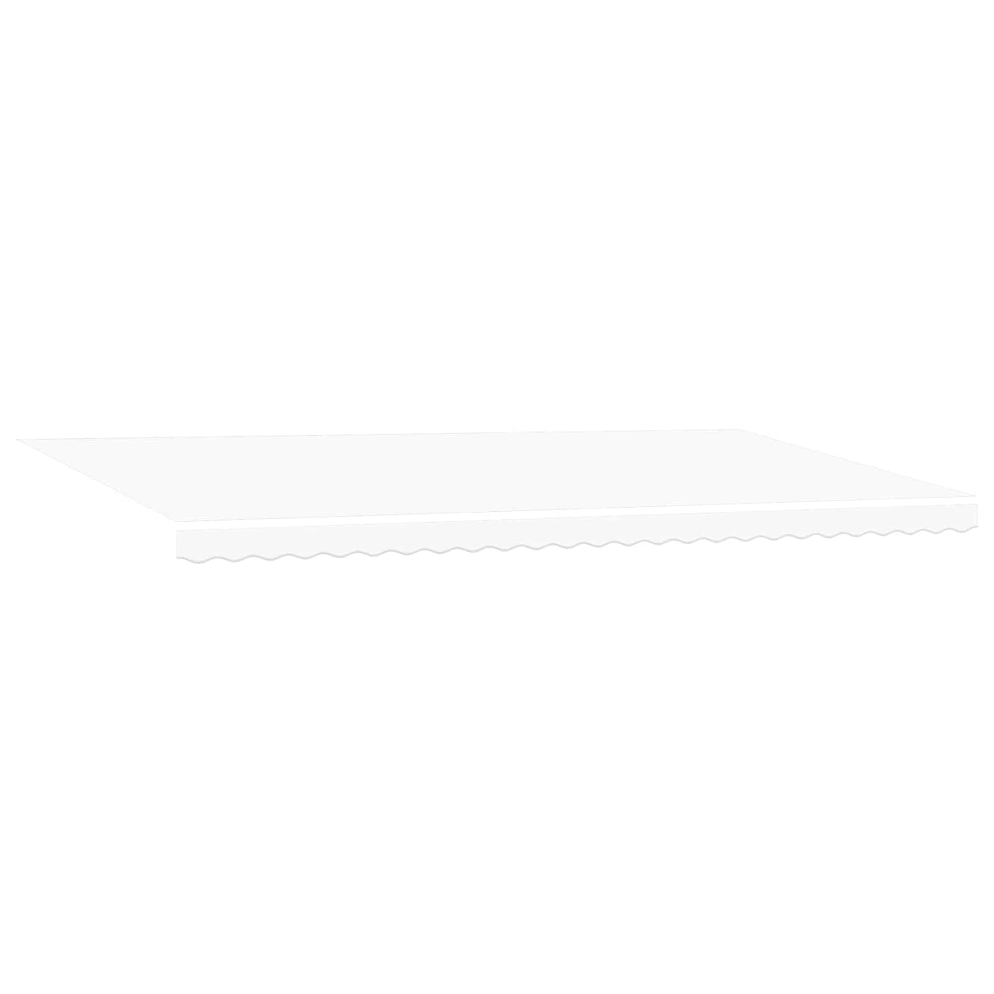 Innvendbar Markise Hvit 600 × 300 cm Polyester og stål