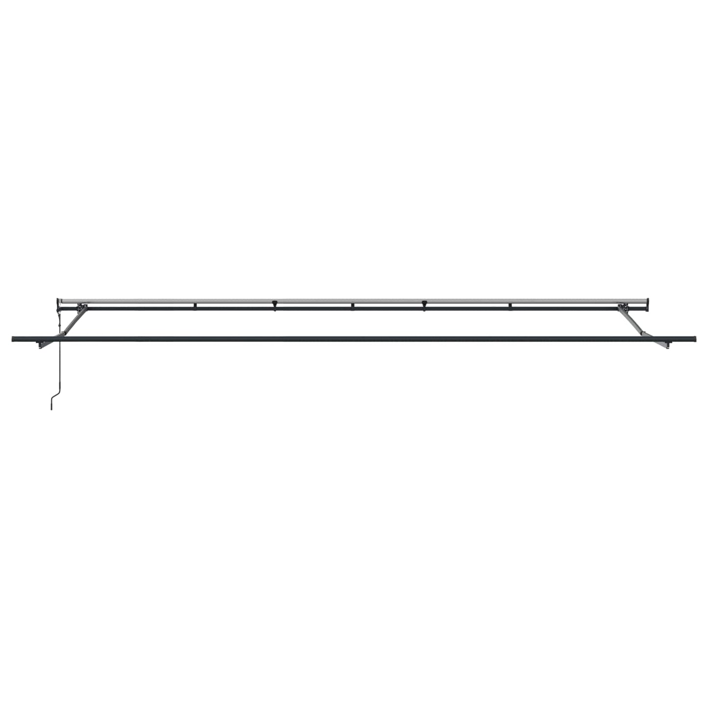 Innvendbar Markise oransje og brun 600 × 350 cm