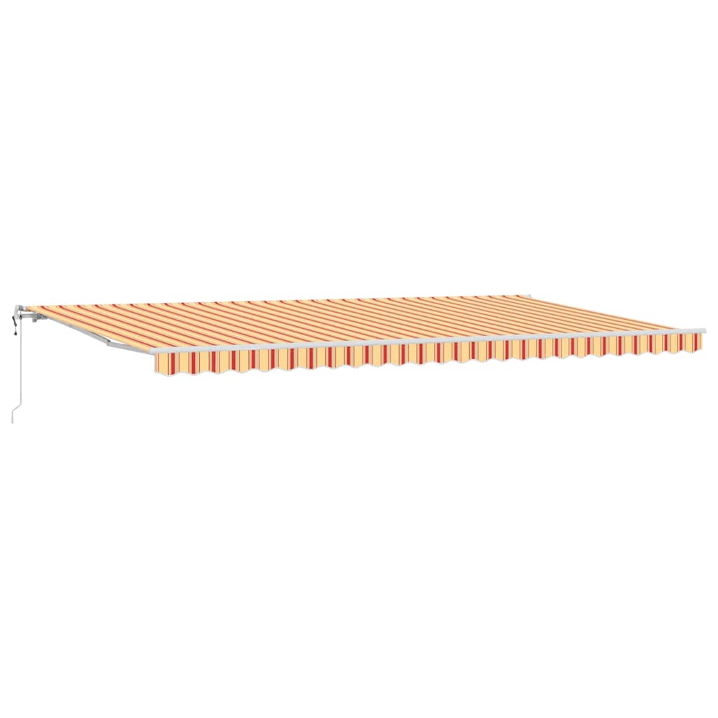Elektrisk Utrekkbar Markise Gul og oransje 600 × 350 cm