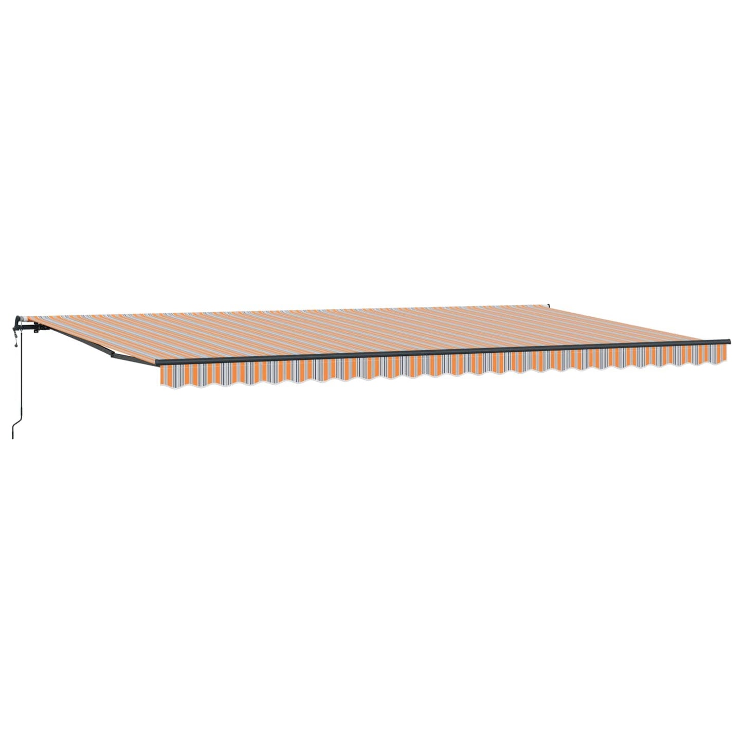 Uttrekkbar markise Flerfarget 600 × 350 cm Stoff og Aluminium