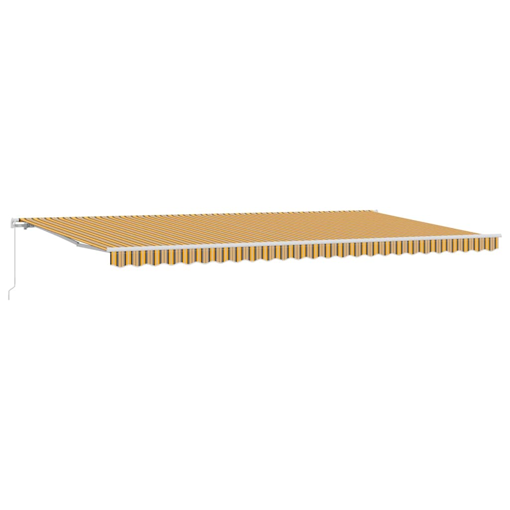 Innvendbar Markise Flerfarget 600 × 350 cm Polyester og Metall