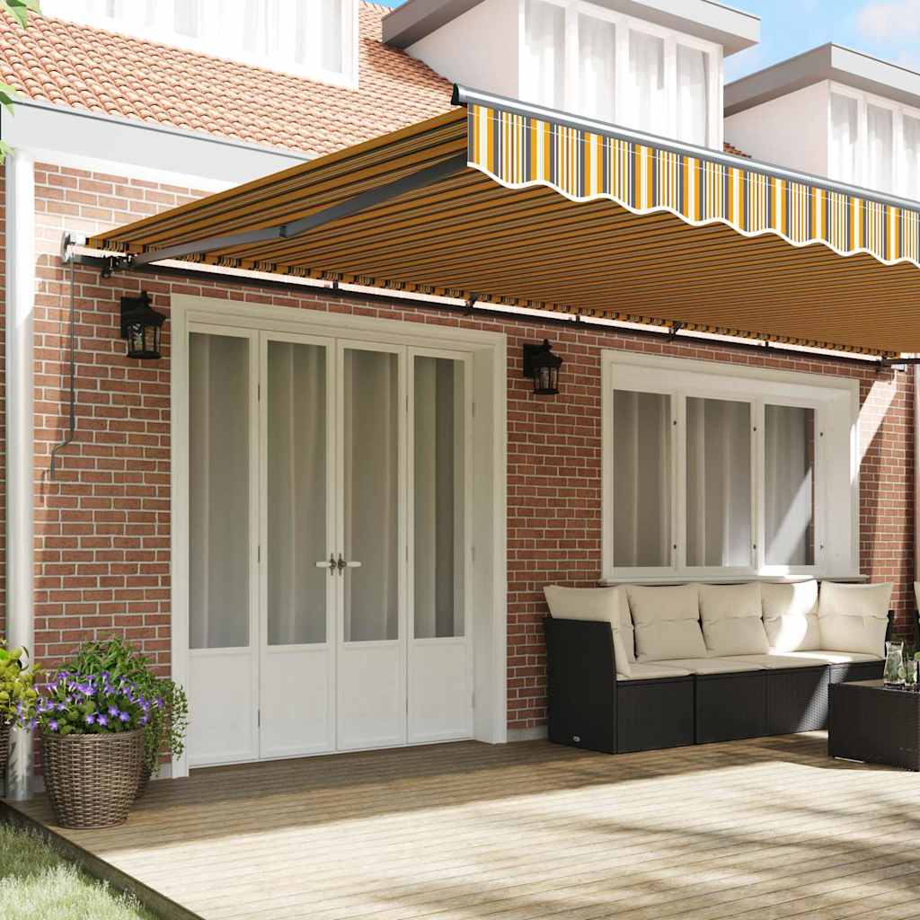 Innvendbar Markise Flerfarget 600 × 350 cm stoff