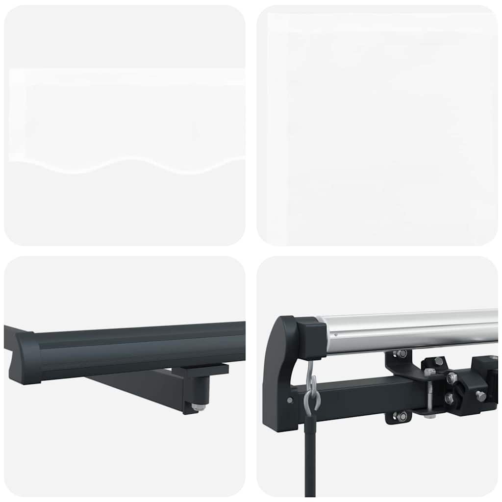 Markise Hvit 600 × 350 cm stoff