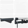 Markise Hvit 600 × 350 cm stoff