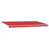 Innvendbar Markise Rød 600 × 350 cm Polyester og Metall