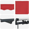 Innvendbar Markise Rød 600 × 350 cm stoff