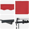 Innvendbar Markise Rød 600 ×350 cm stoff