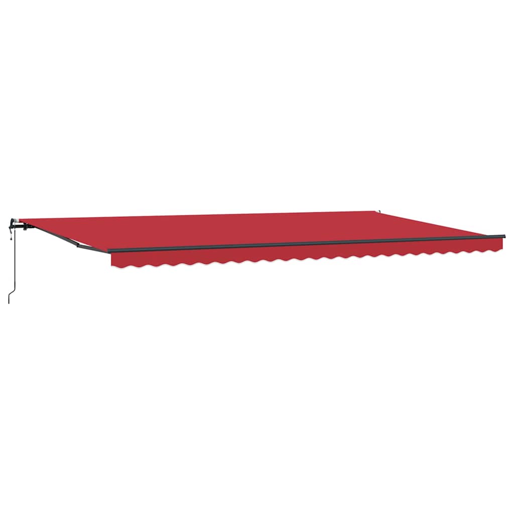 Innvendbar Markise Rød 600 ×350 cm stoff