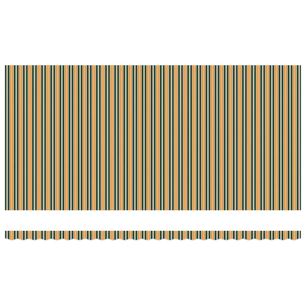 Elektrisk Utrekkbar Markise Grønn og gul 600 × 350 cm