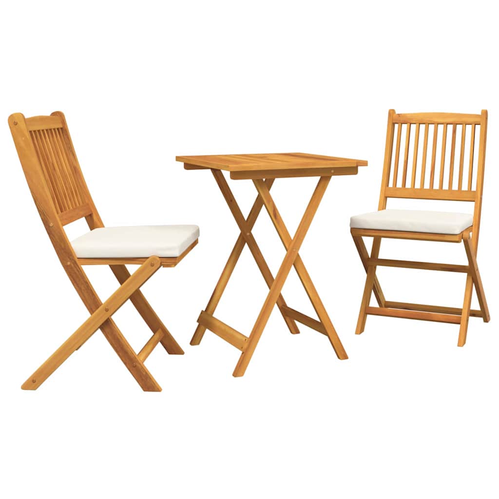 Hage Bistro Sett 3 pcs Brun heltre akasie