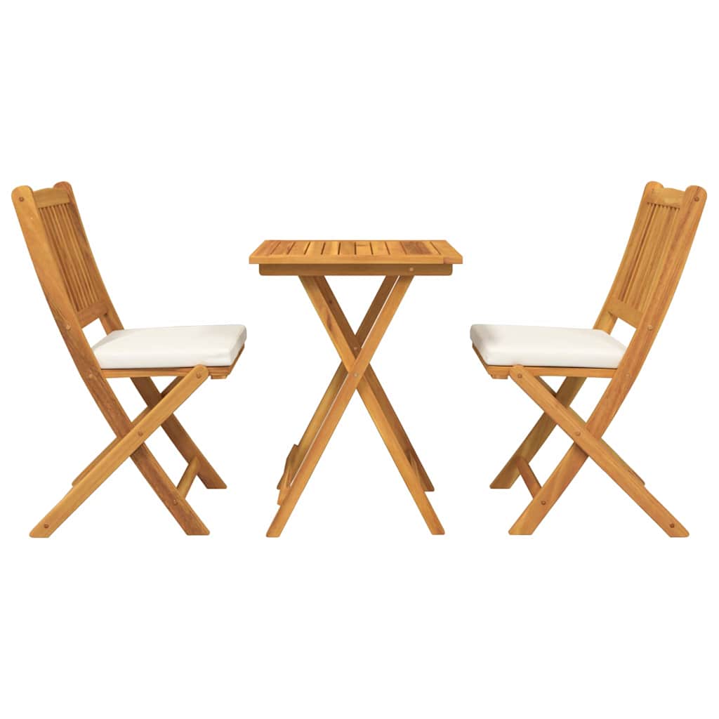 Hage Bistro Sett 3 pcs Brun heltre akasie