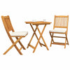 Hage Bistro Sett 3 pcs Brun heltre akasie