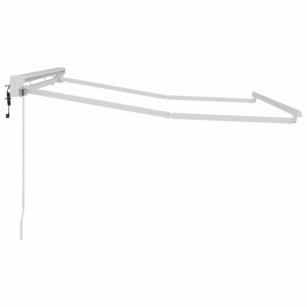 Markiseramme Justerbar Hvit 2,5 x 2 m Stål