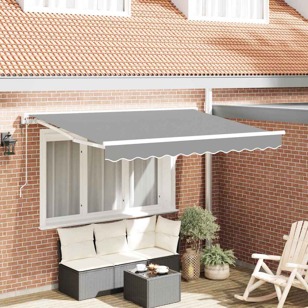 Markiseramme Hvit 3 x 2 m Metall