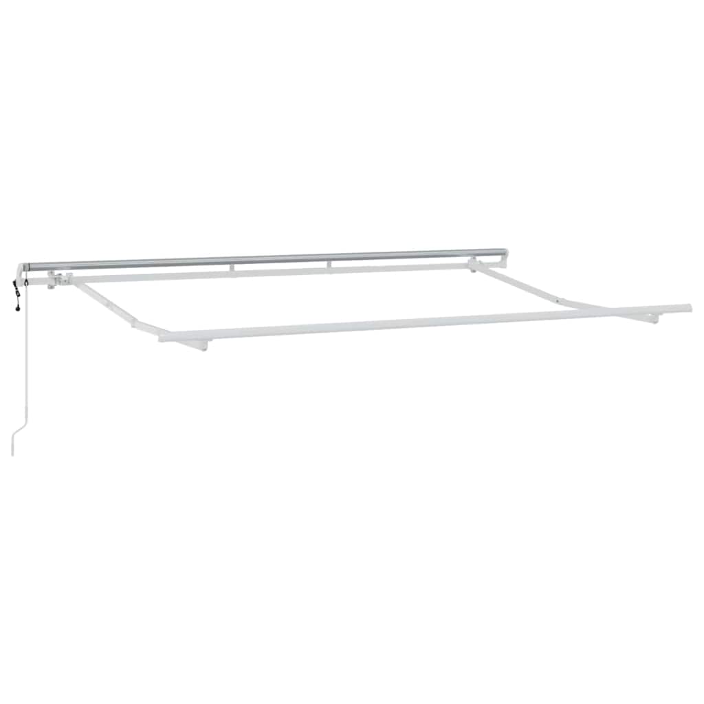 Markiseramme Hvit 3,5 x 2 m Metall