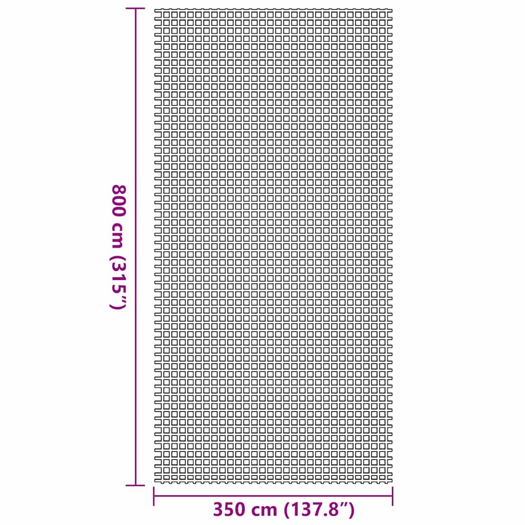 Teppe til telt Blå 800 x 350 cm Polyester