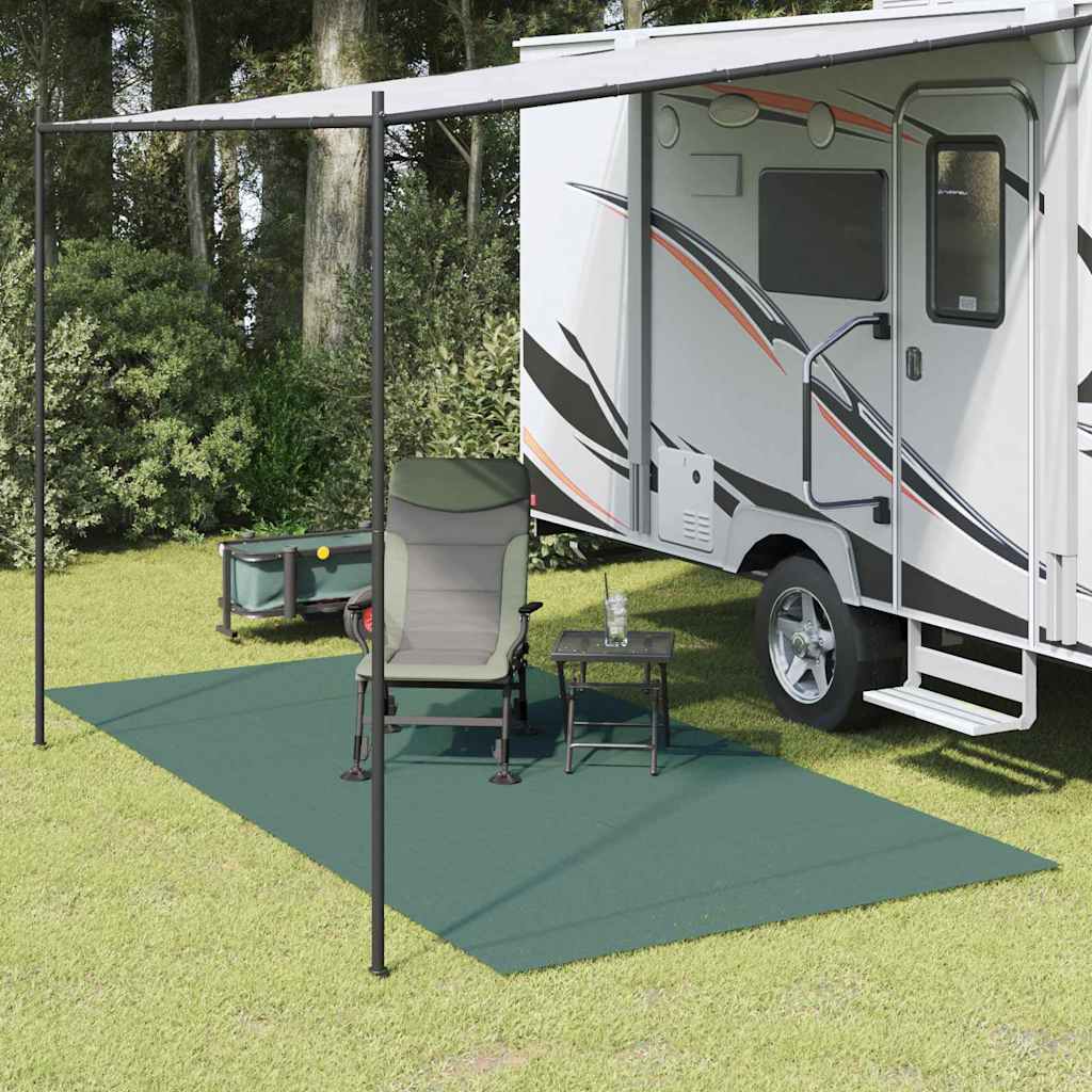 Teppe til telt grønn 600 × 350 cm Polyester