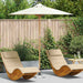 Hageparasol Cremehvite Ø 217 x 230 cm Bambus