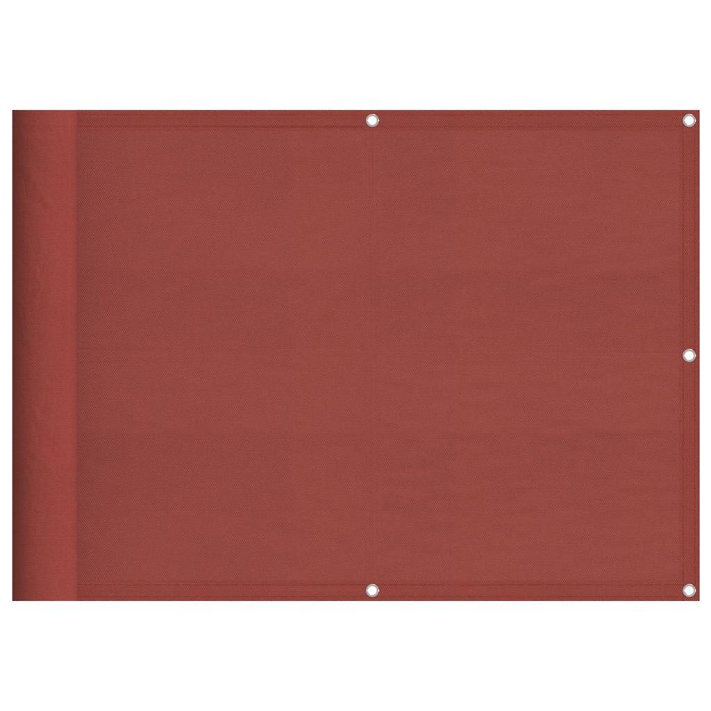 Balkongskjerm terrakotta 75x800 cm 100 % polyester oxford