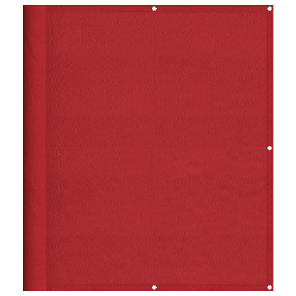 Balkongskjerm rød 120x700 cm 100 % polyester oxford