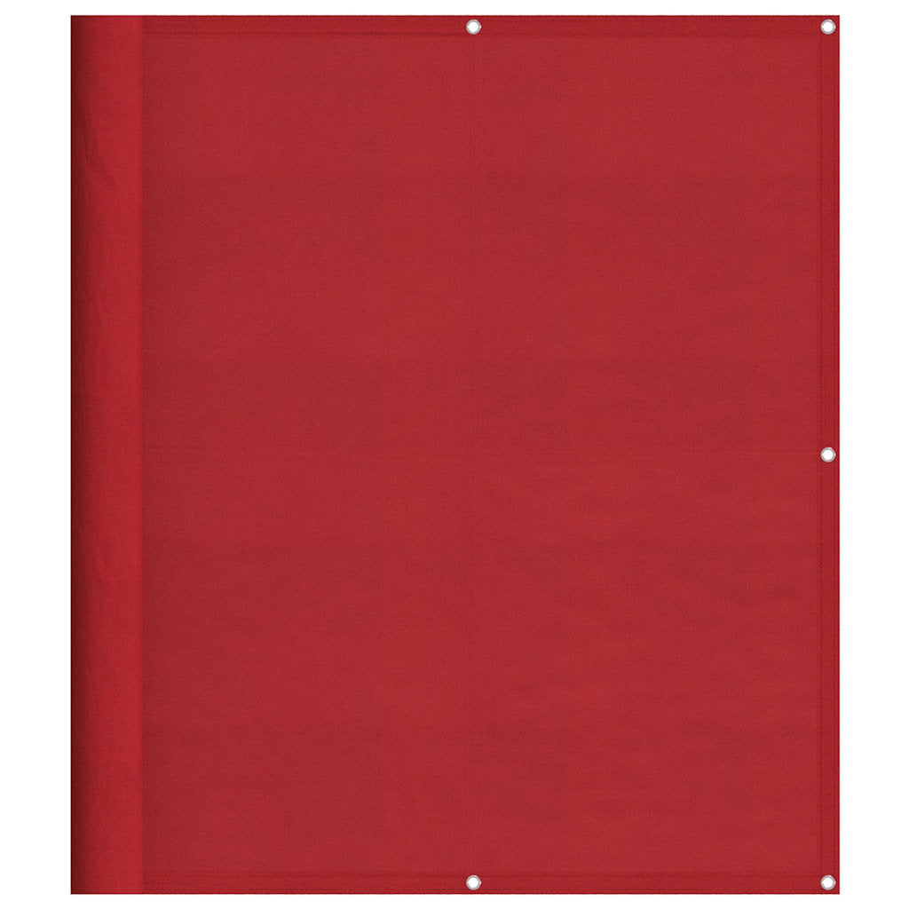 Balkongskjerm rød 120x800 cm 100 % polyester oxford