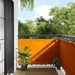 Balkongskjerm oransje 90x800 cm 100 % polyester oxford