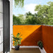 Balkongskjerm oransje 120x700 cm 100 % polyester oxford