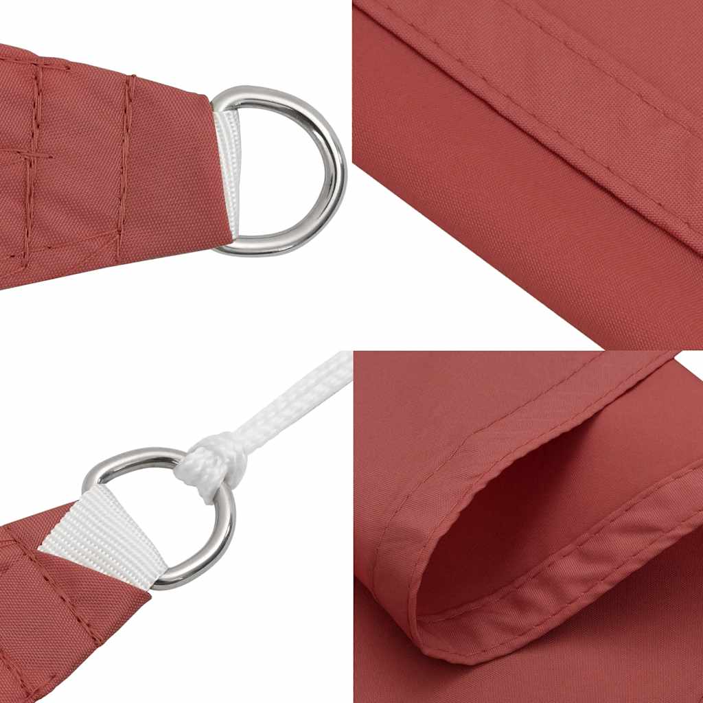 Solseil terrakotta 2x2x2 m 100 % polyester oxford