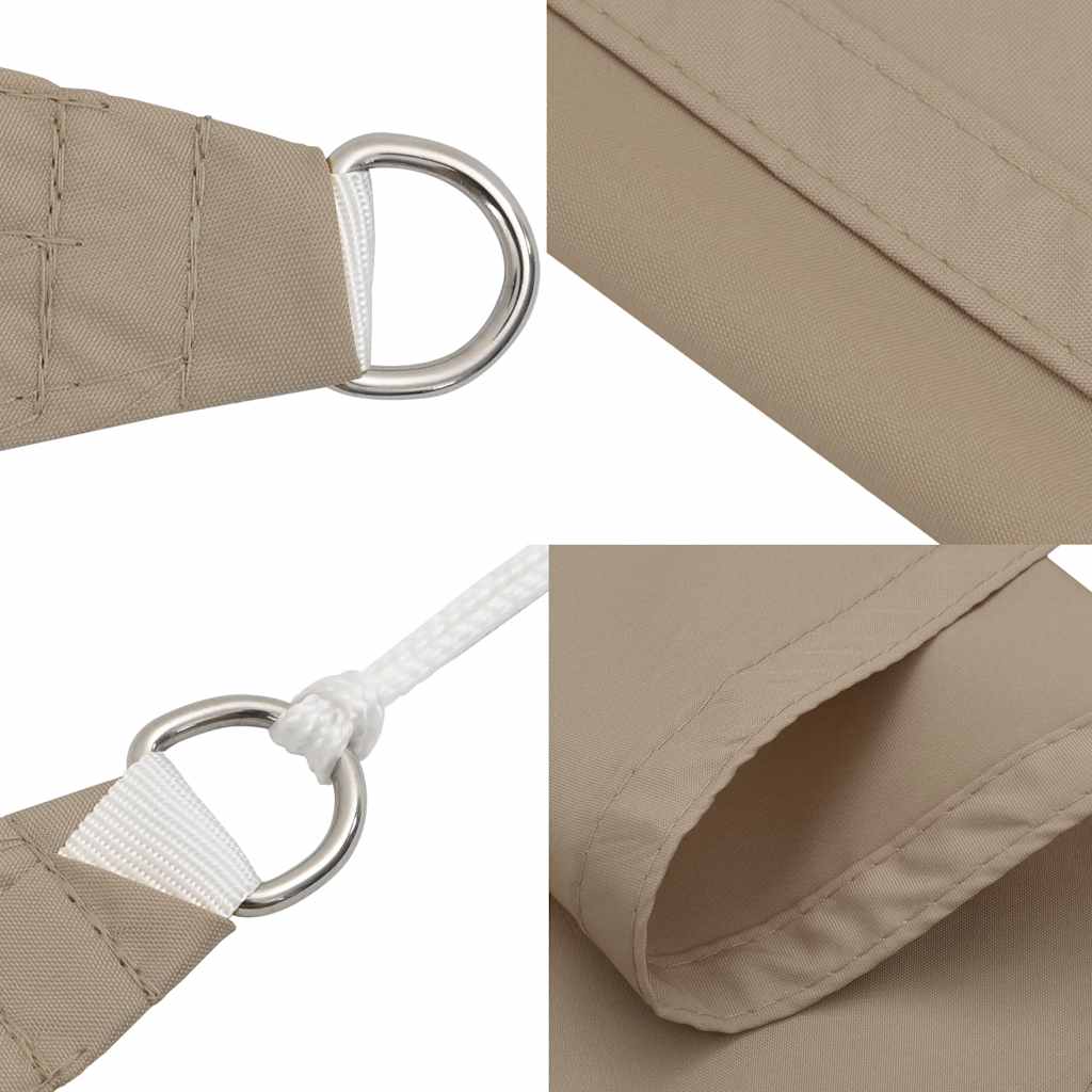 Solseil gråbrun 2x2x2 m 100 % polyester oxford