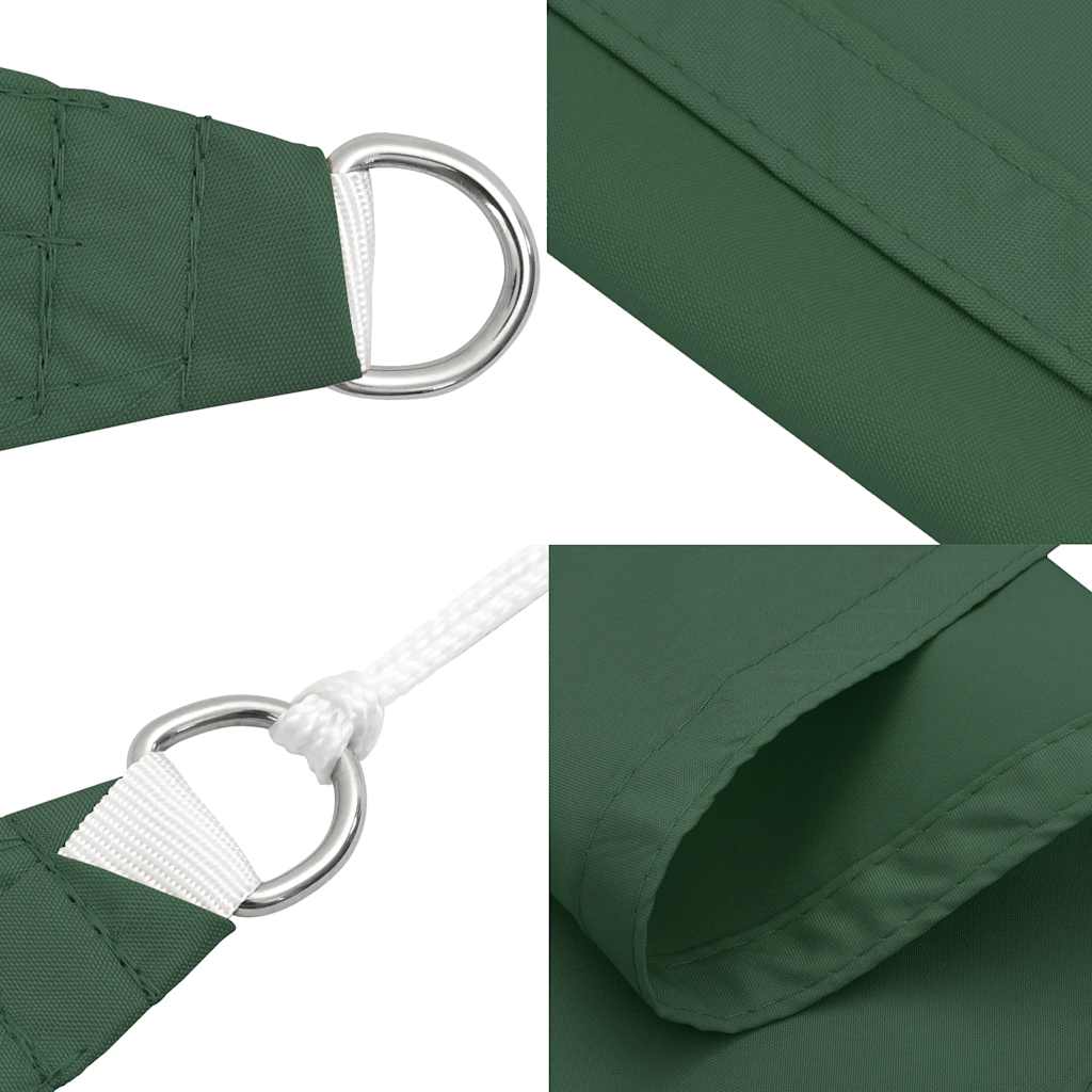 Solseil mørkegrønn 2x2x2 m 100 % polyester oxford