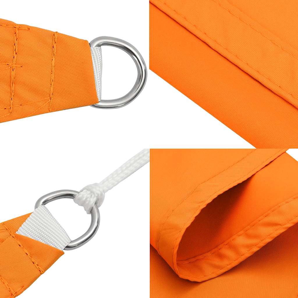 Solseil oransje 2x2x2 m 100 % polyester oxford