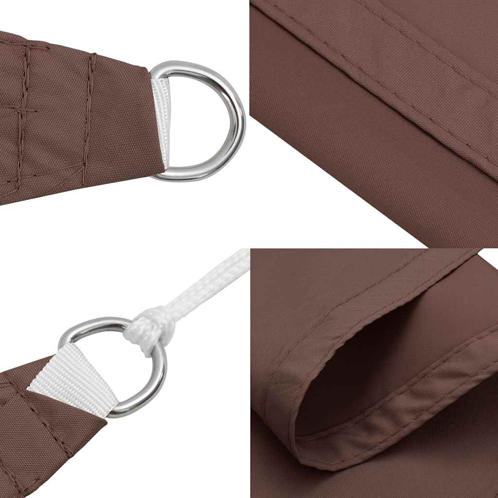 Solseil brun 7x5x5 m 100 % polyester oxford