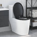 Toalettsete Svart 47 x 37 x 4 cm Duroplast