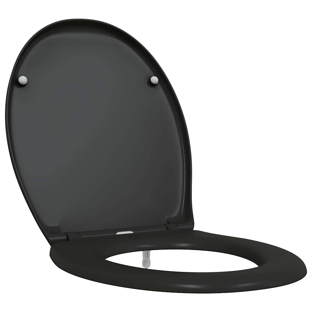 Toalettsete Svart 47 x 37 x 4 cm Duroplast
