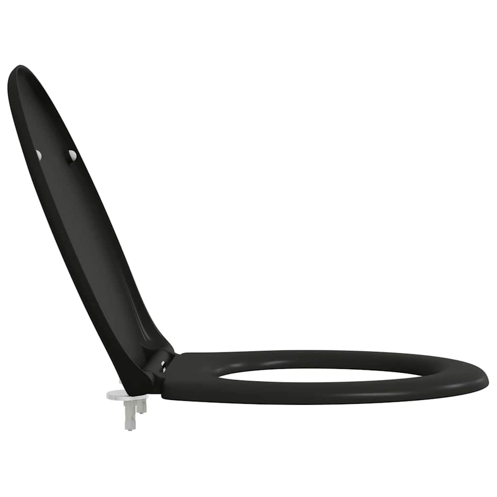 Toalettsete Svart 47 x 37 x 4 cm Duroplast