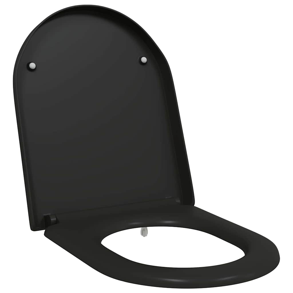 Toalettsete Svart 49 x 36 x 4 cm Duroplast