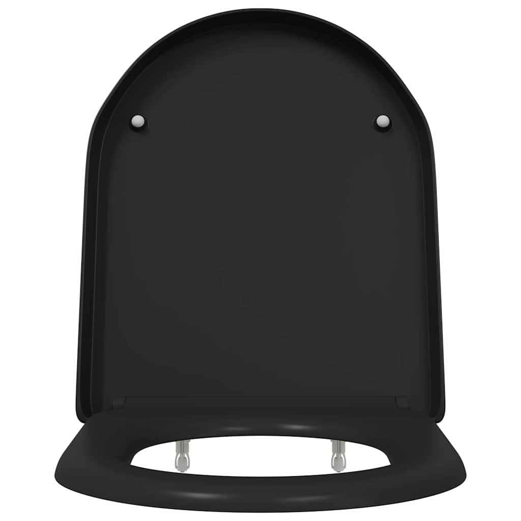 Toalettsete Svart 49 x 36 x 4 cm Duroplast