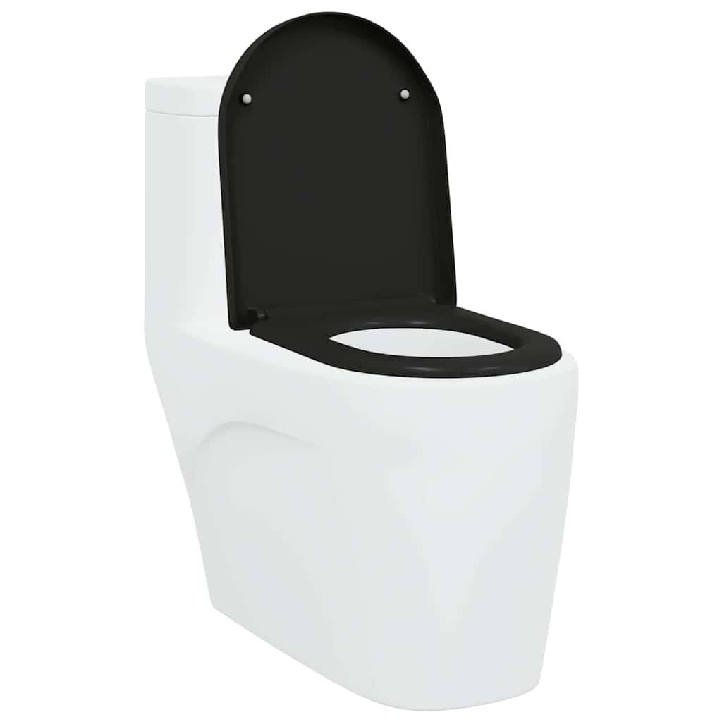 Toalettsete Svart 49 x 36 x 4 cm Duroplast