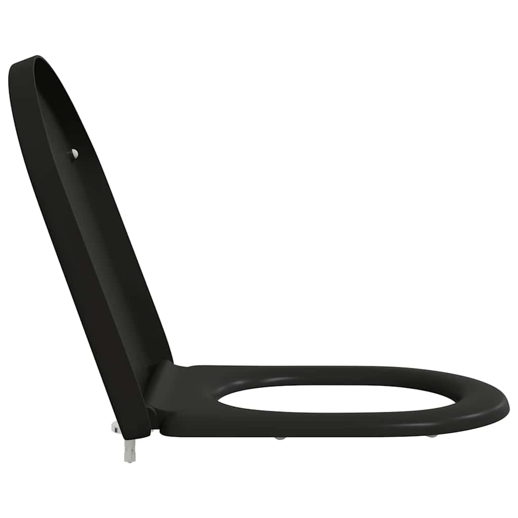 Toalettsete Svart 49 x 36 x 4 cm Duroplast