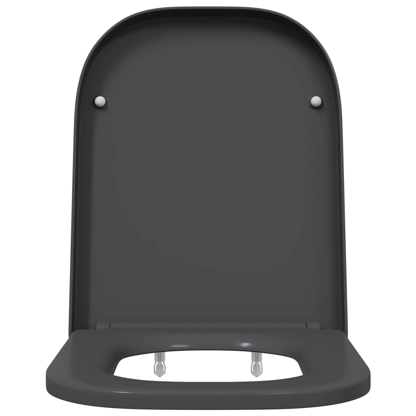 Toalettsete Antrasitt 47,5 x 35 x 3,6 cm Duroplast
