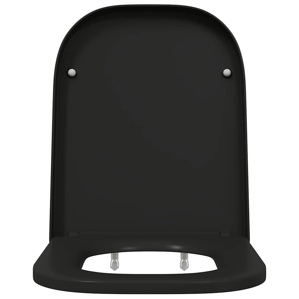 Toalettsete Svart 47,5 x 35 x 3,6 cm Duroplast