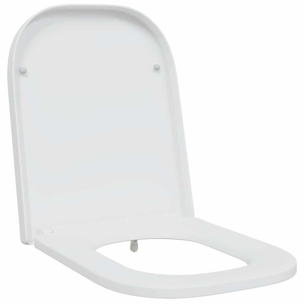 Toalettsete Hvit 47,5 x 35 x 3,6 cm Duroplast