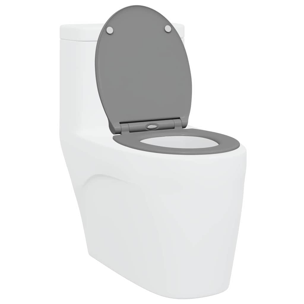 Toalettsete Grå 45,5 x 37,5 x 3,8 cm Duroplast