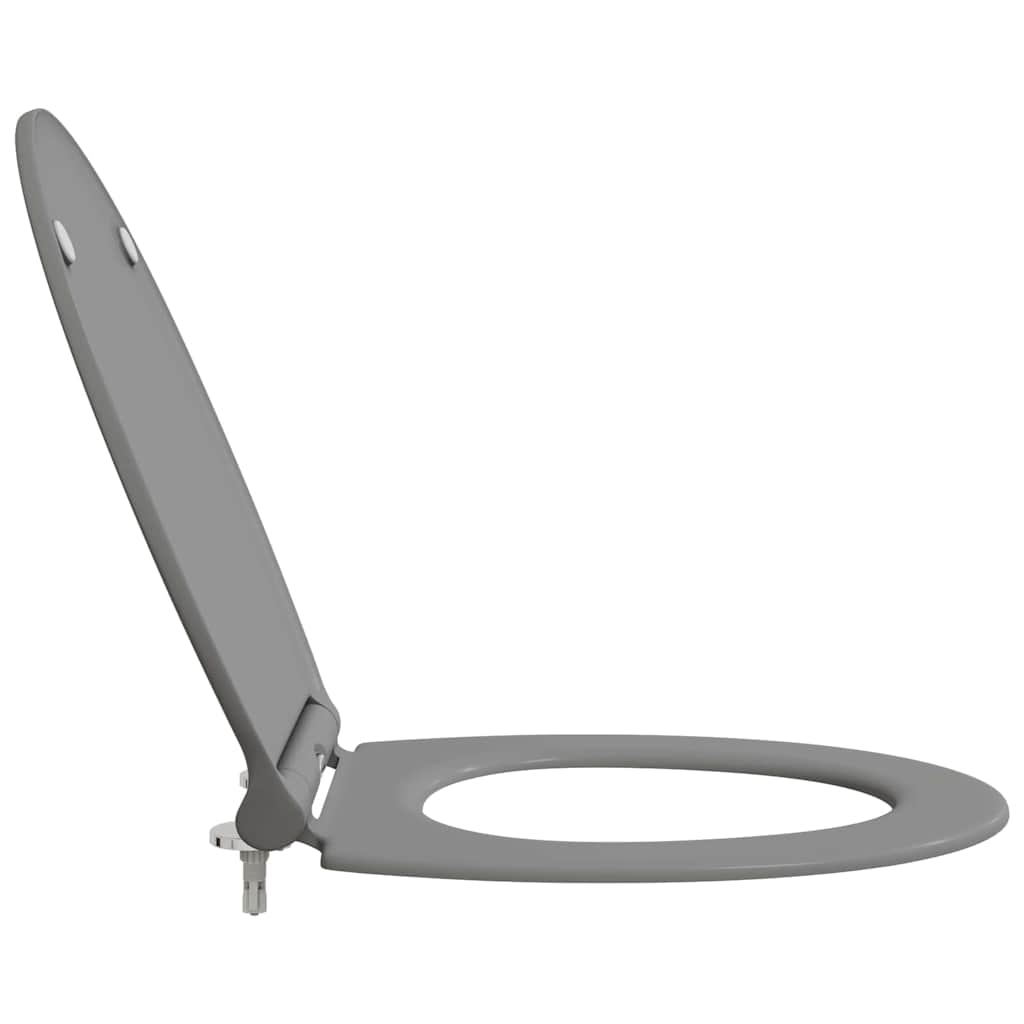 Toalettsete Grå 45,5 x 37,5 x 3,8 cm Duroplast